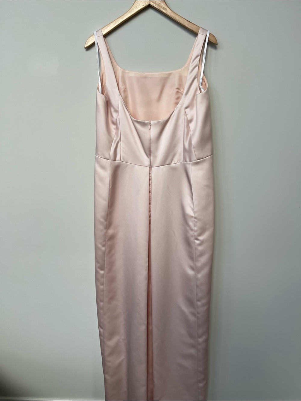 Vera Wang | Vintage Pink Satin Maxi Dress Bridesmaid Wedding Formal Event - Picture 6 of 7